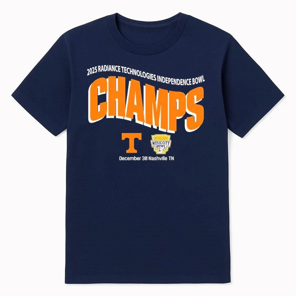 Tennessee Volunteers Football 2025 Liberty Mutual Music City Bowl Champions On December 30 2025 Shirt