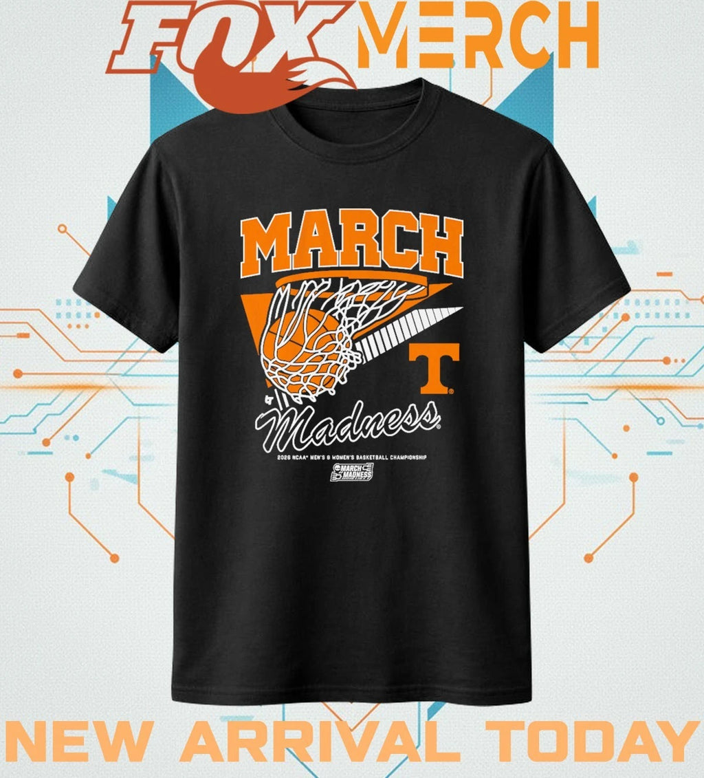 Tennessee Volunteers MBB &amp; WBB 2026 March Madness Retro Swish t-shirt