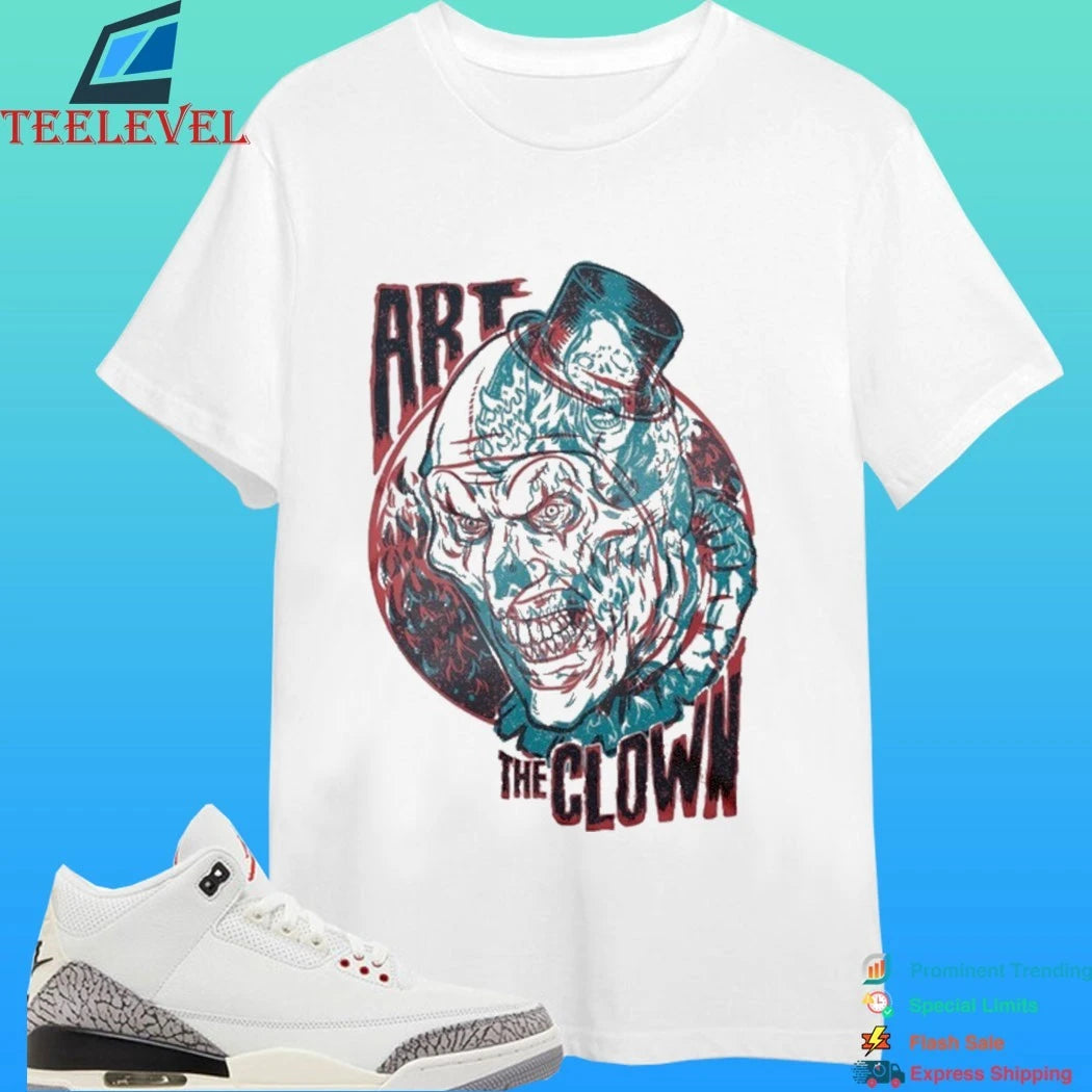 Terrifier 3 Art The Clown In 3D Shirt