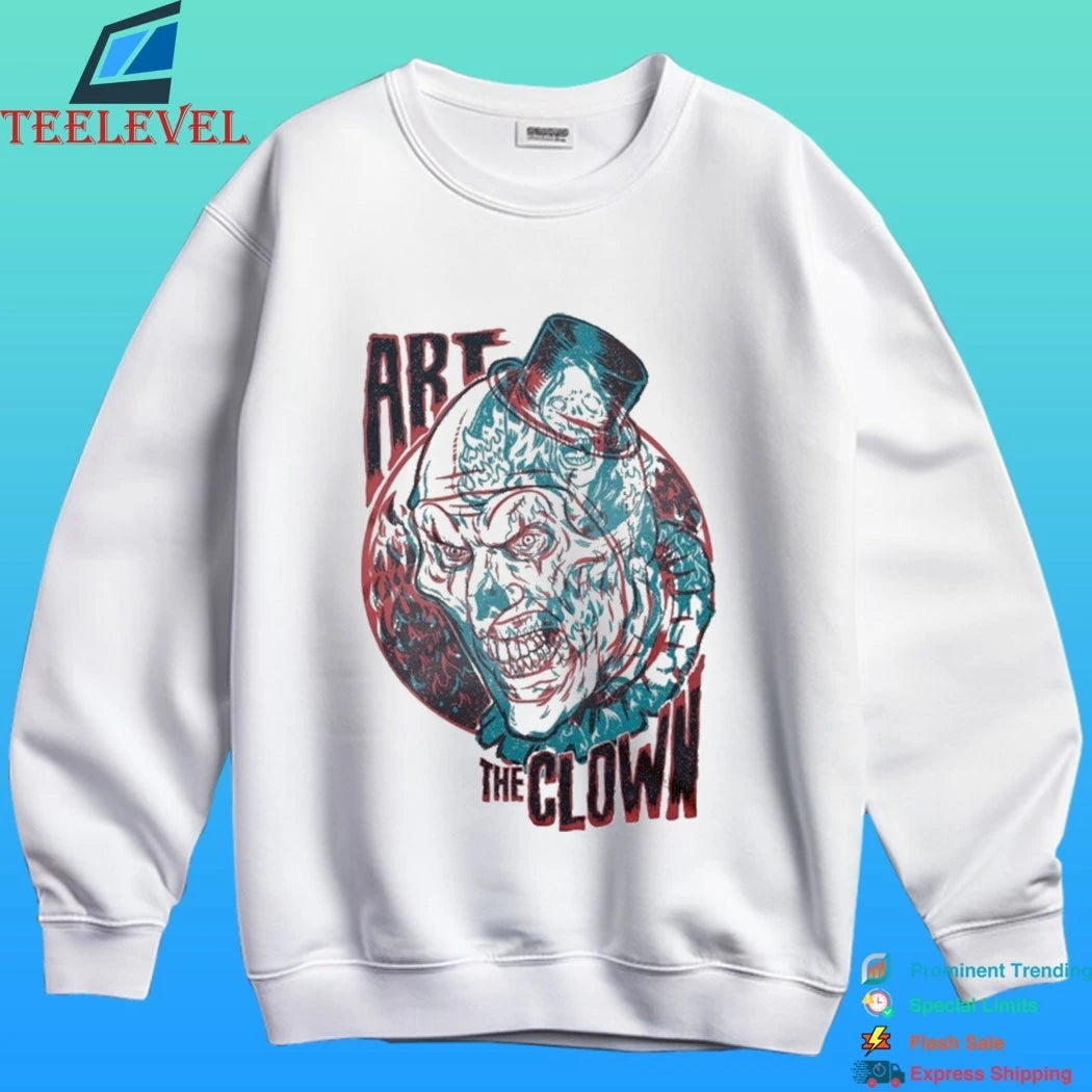 Terrifier 3 Art The Clown In 3D Shirt