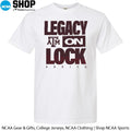 Texas A&amp;M Aggies 2026 Legacy On Lock On-Court March Madness T-Shirt