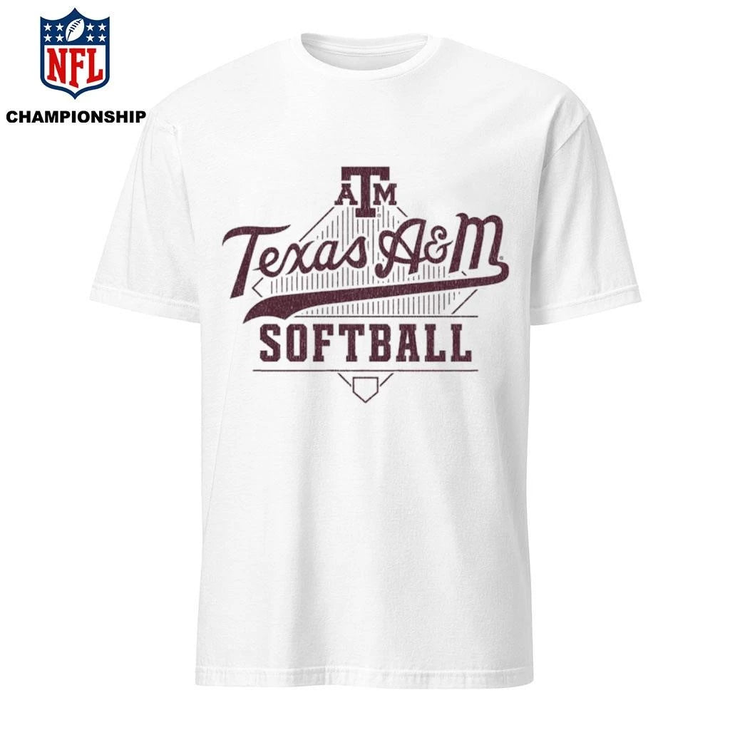 Texas A&amp;M Softball Script Home Plate Shirt