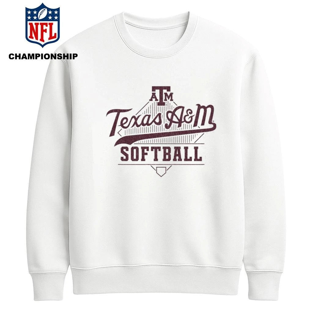 Texas A&amp;M Softball Script Home Plate Shirt