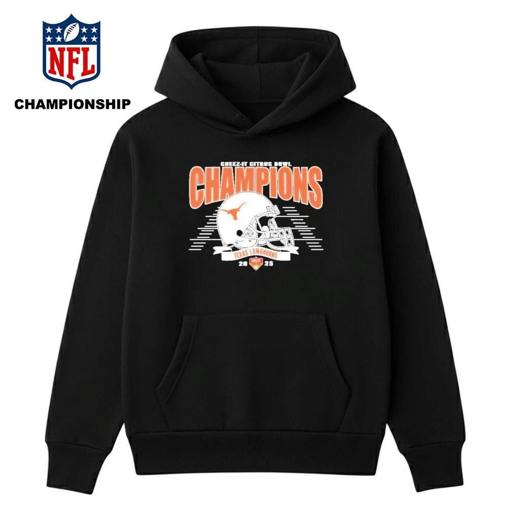 Texas Longhorns 2025 Cheez-It Citrus Bowl Champions Helmet Shirt