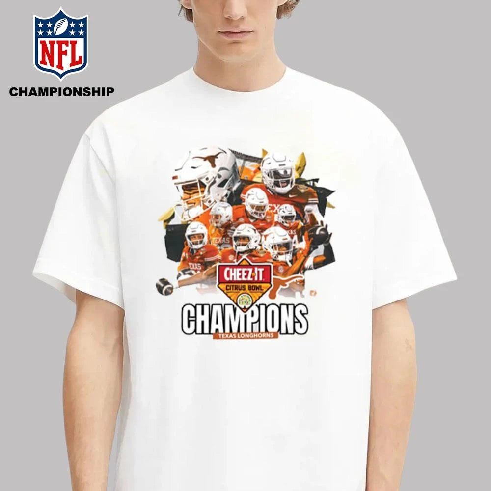 Texas Longhorns 2025 Cheez-it Citrus Bowl Champions Score Shirt