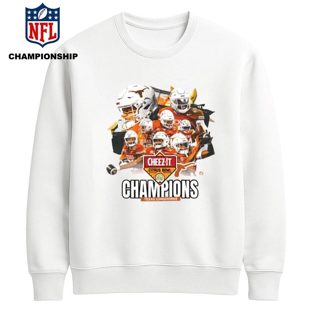 Texas Longhorns 2025 Cheez-it Citrus Bowl Champions Score Shirt
