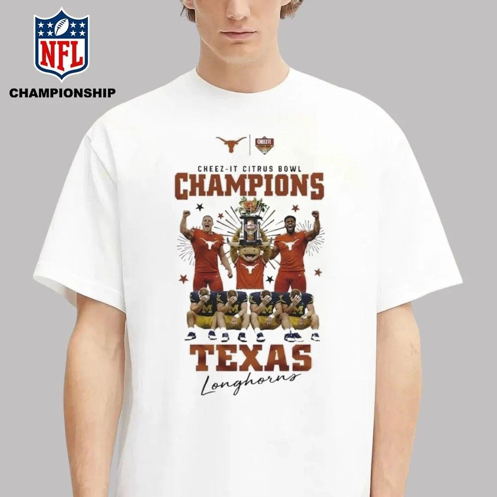 Texas Longhorns 2026 Cheez-It Citrus Bowl Champions Goodbye Wolverines Shirt
