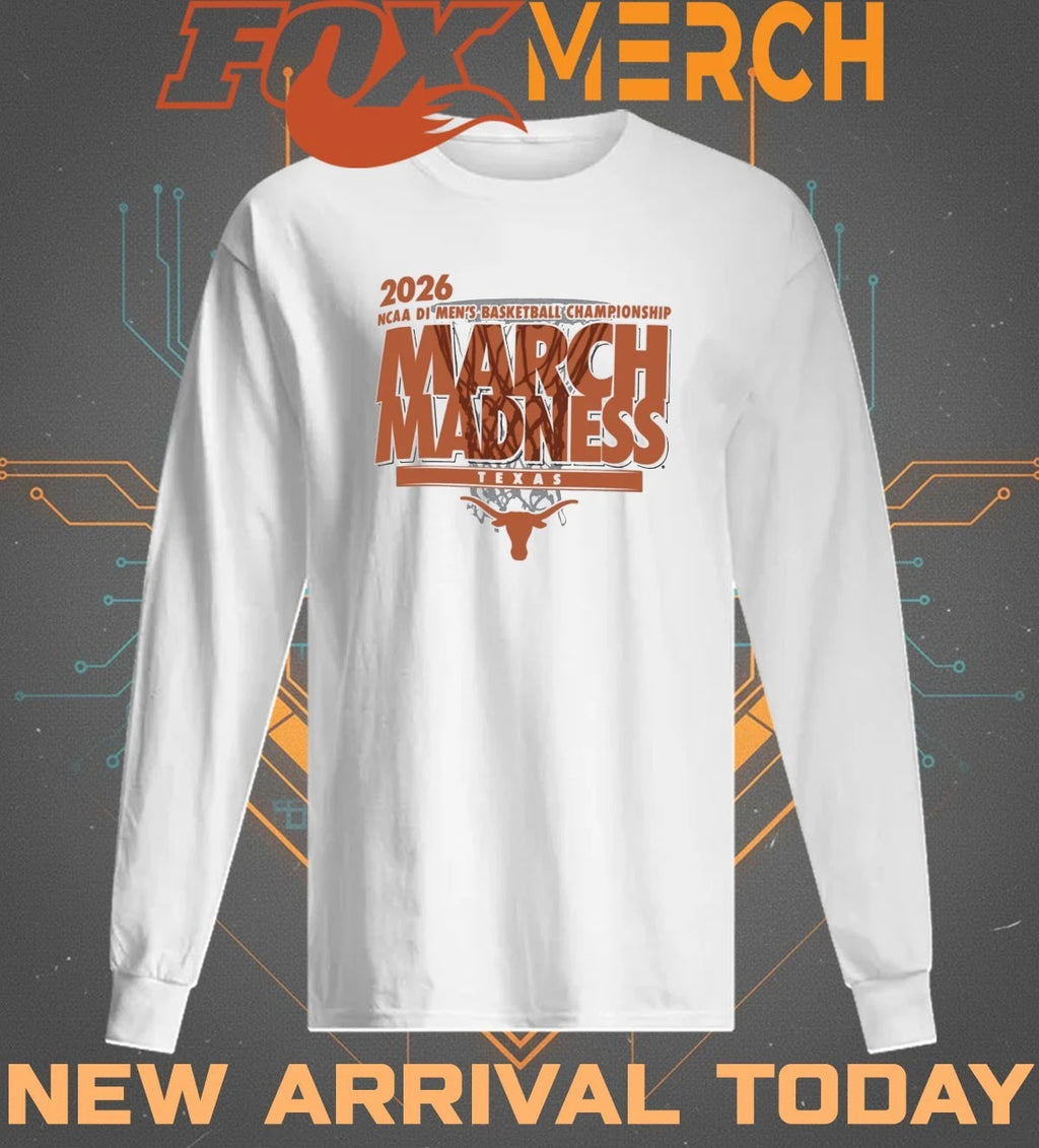 Texas Longhorns 2026 NCAA DI Men’s Basketball Championship March Madness shirt