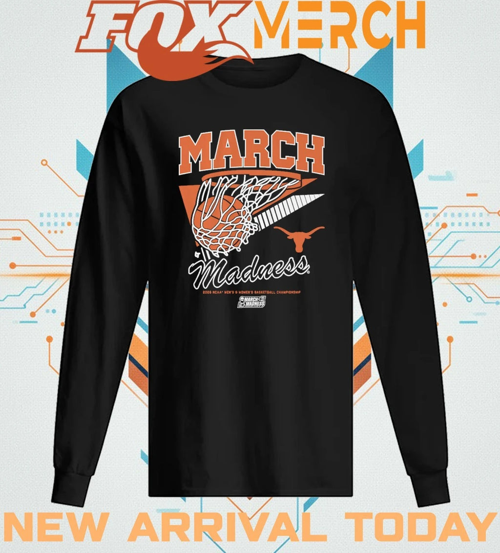 Texas Longhorns MBB &amp; WBB 2026 March Madness Retro Swish t-shirt
