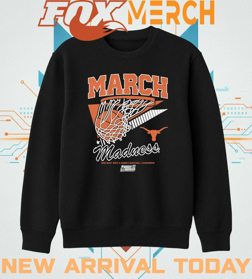 Texas Longhorns MBB &amp; WBB 2026 March Madness Retro Swish t-shirt