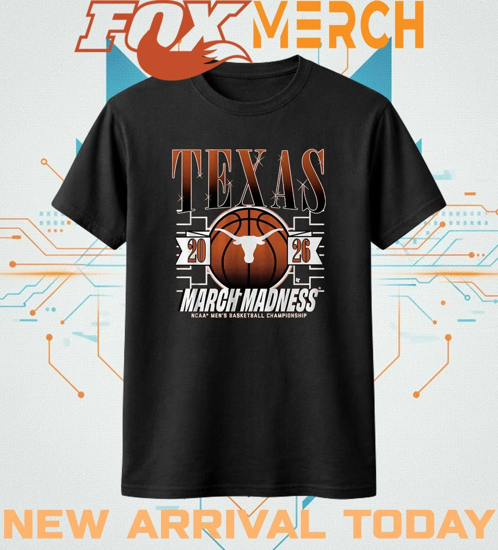 Texas Longhorns Men’s Basketball 2026 March Madness t-shirt