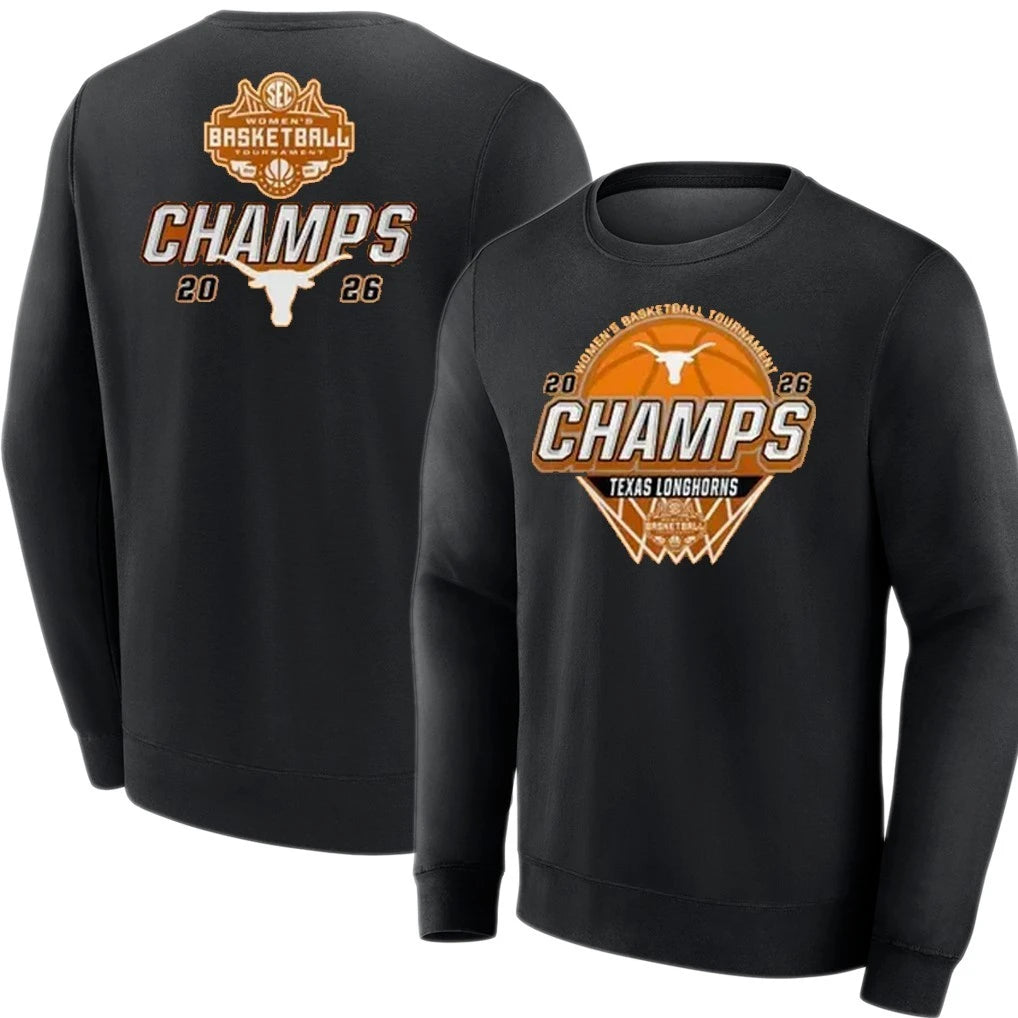 Texas Longhorns Women’s Basketball SEC Tournament Champs 2026 Edition T-Shirt