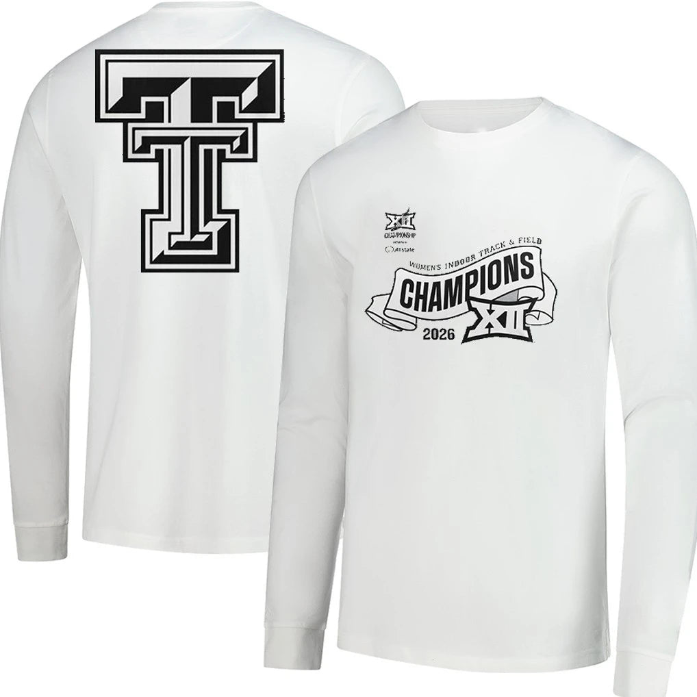 Texas Tech Red Raiders 2026 Women’s Indoor Track &amp; Field Champions T-Shirt