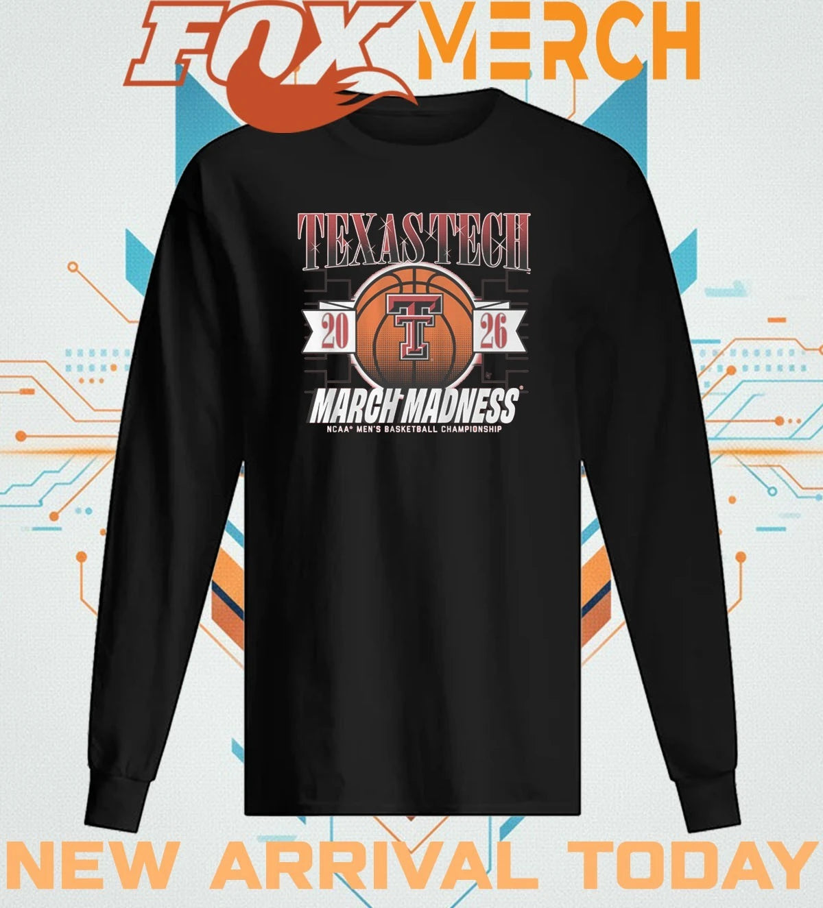 Texas Tech Red Raiders Men’s Basketball 2026 March Madness t-shirt