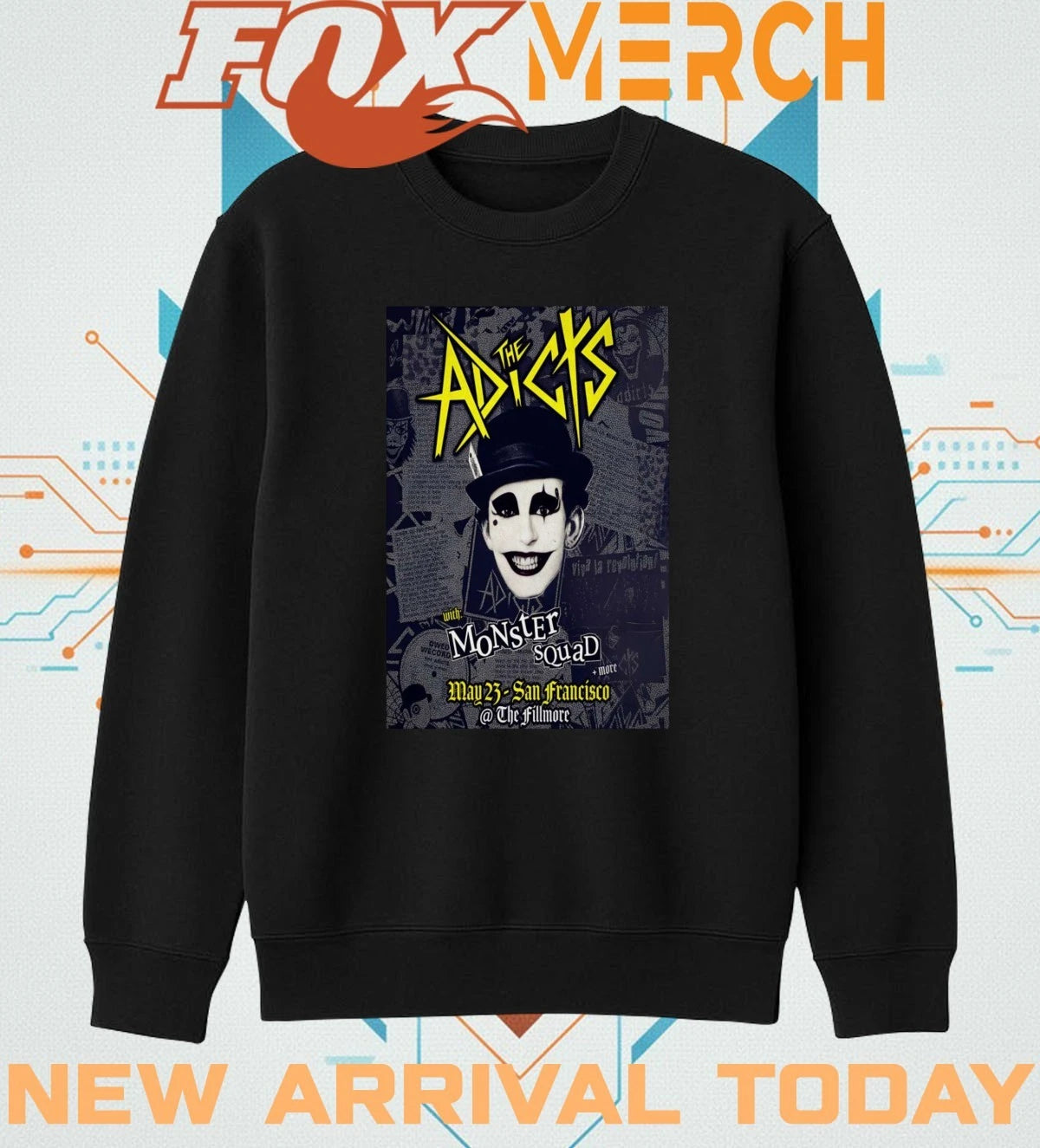 The Adicts The Fillmore In San Francisco CA may 23 2026 poster t-shirt
