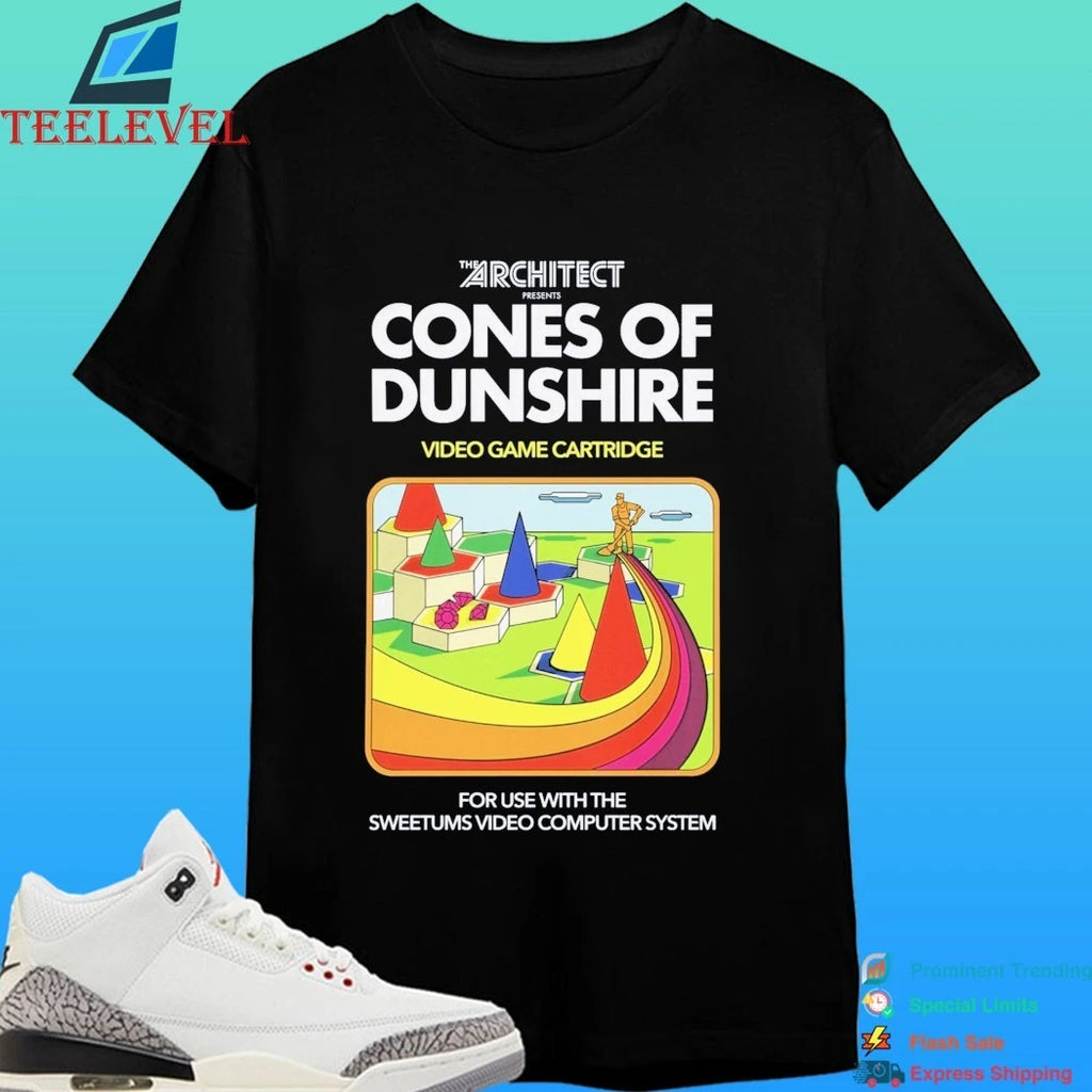 The Architect Presents Cones Of Dunshire Video Game Cartridge For Use With The Sweetums Video Computer System Shirt