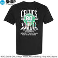 The Boston Celtics 80 Seasons 1946-2026 Abbey Road Champions Thank You For The Memories Signatures T-Shirt