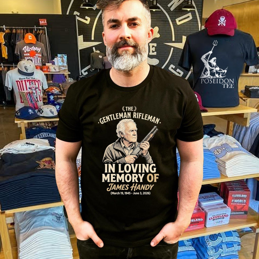The Gentleman Rifleman In Loving Memory Of James Handy Memorial Actor Jimmy Tribute 1945-2026 T-shirt