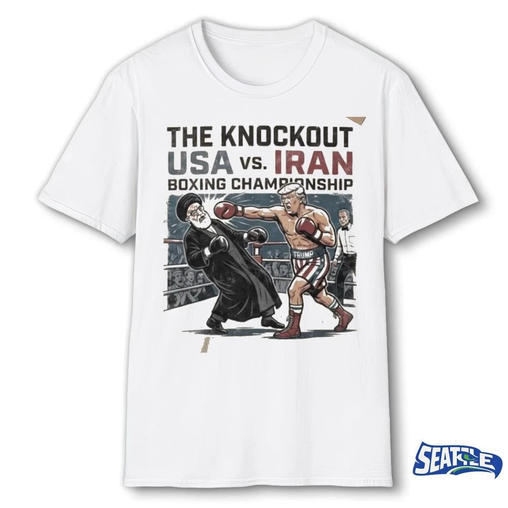 The Knockout Usa Vs. Iran Boxing Championship Donald Trump Vs Ali Khamenei shirt