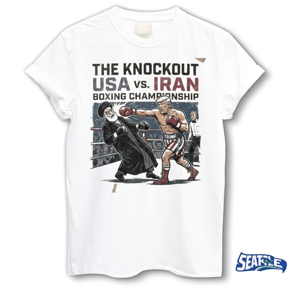 The Knockout Usa Vs. Iran Boxing Championship Donald Trump Vs Ali Khamenei shirt