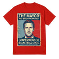 The Mayor Has Been Promoted Governor Of Basketball State Nebraska Cornhuskers Shirt