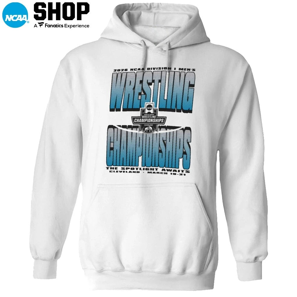 The Spotlight Awaits 2026 NCAA DI Men’s Wrestling Championships Cleveland Oh March 19-21 T-Shirt