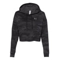 The Stormie Black Camo Lightweight Crop Hooded Sweatshirt
