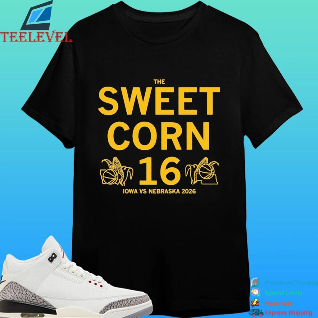 The Sweet Corn 16 Charcoal Iowa Vs Nebraska 2026 Shirt