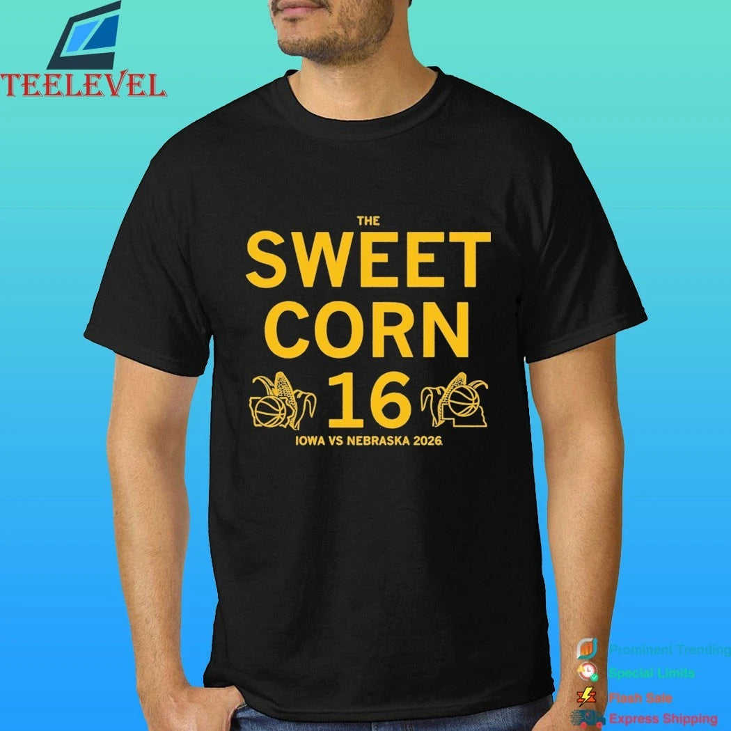 The Sweet Corn 16 Charcoal Iowa Vs Nebraska 2026 Shirt