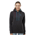 The Tara Hoodie - Onyx Fleck/Electric Blue