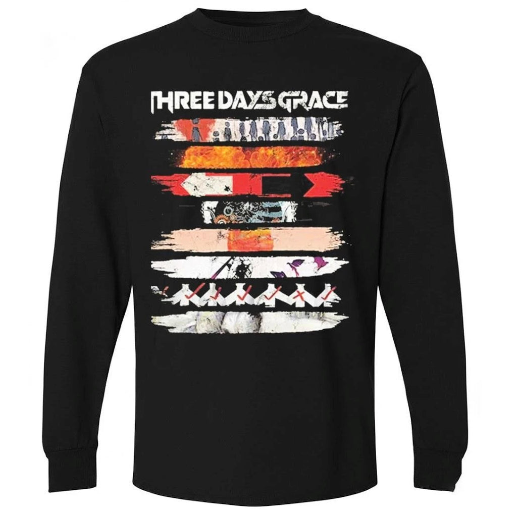 Three Days Grace 2026 Album Stripe Tour Shirt