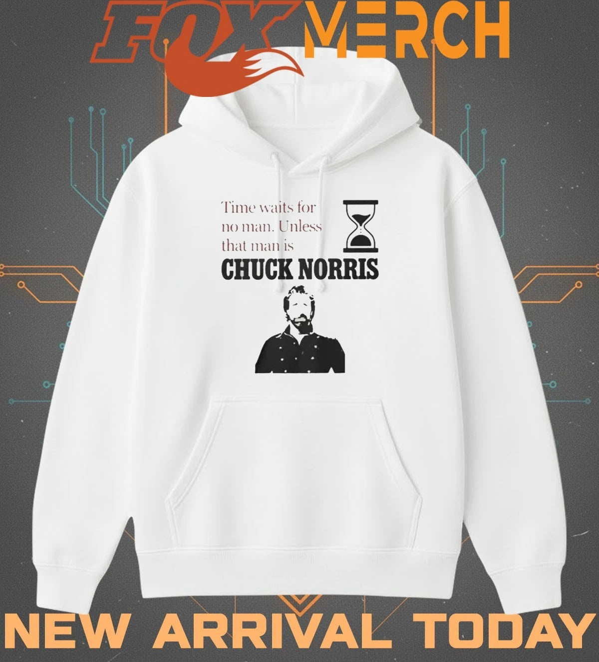 Time waits for no man unless that man is Chuck Norris t-shirt