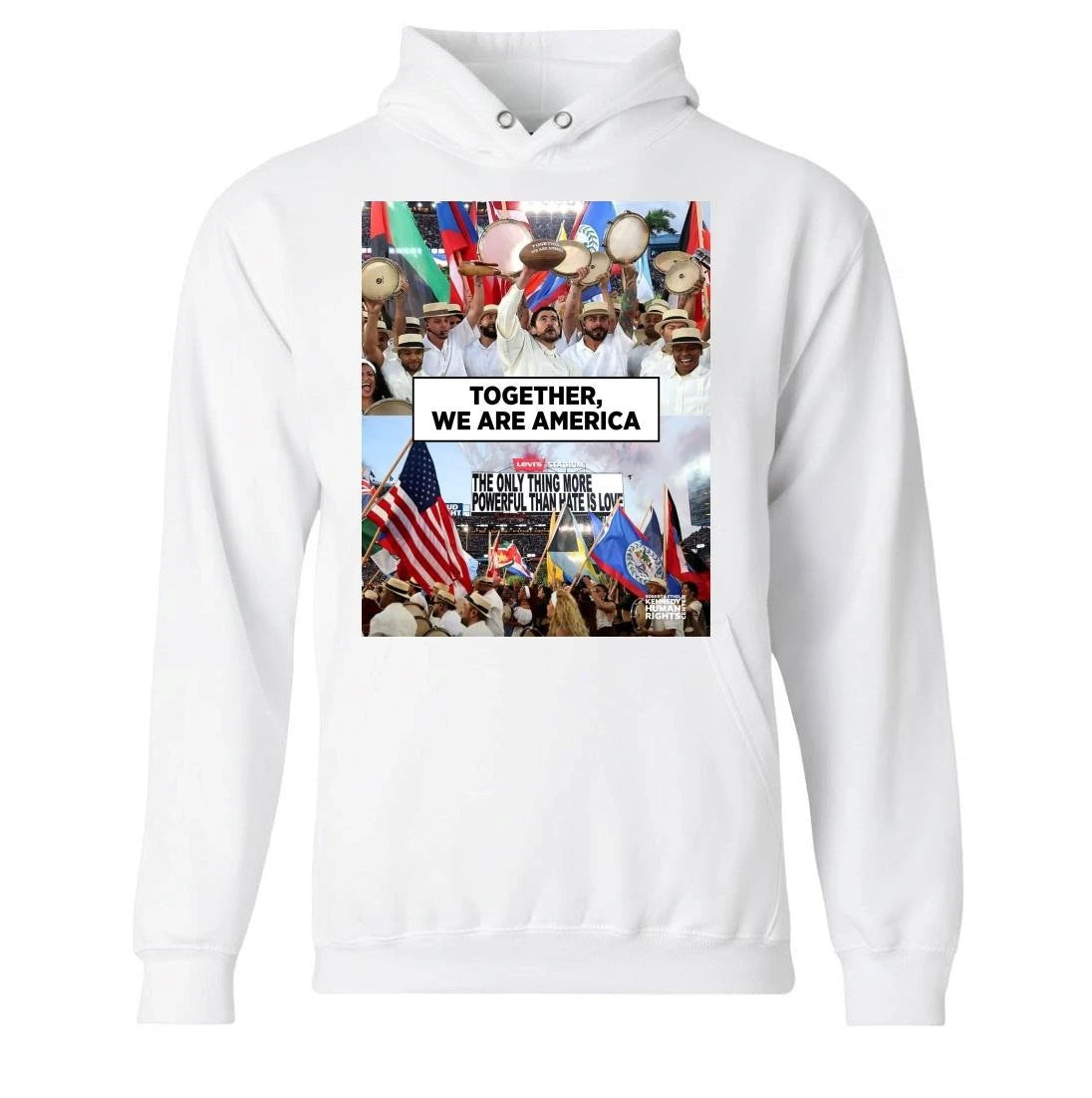 Together We Are America The Only Thing More Powerful Than Hate Is Love Shirt