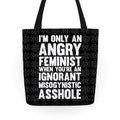 Angry Feminist Tote Bag
