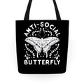 ANTI-SOCIAL BUTTERFLY Tote Bag