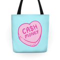 Cash Money Candy Heart Tote Bag