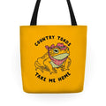 Country Toads Take Me Home Tote Bag