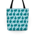 Cute Nessie Pattern Tote Bag