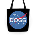 Dogs Nasa Parody Tote Bag