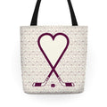 Hockey Love Tote Bag