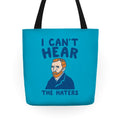I Can't Hear The Haters Vincent Van Gogh Parody Tote Bag
