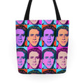 Nicholas Cage Pop Art Parody Tote Bag