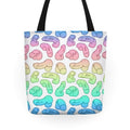 Pastel Penis Pattern Tote Bag