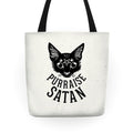Purraise Satan Tote Bag