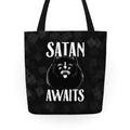 Satan Awaits Pomeranian Tote Bag