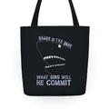 Shark In The Dark What Sins Will He Commit Tote Bag