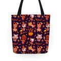 Spooky Cute Cats in Halloween Costumes Tote Bag