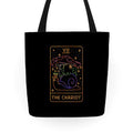 The Chariot Frog On a Snail Tarot Tote Bag