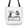 Wild Trash Cat Appears! Tote Bag
