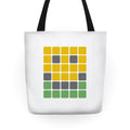 Wordle Pixel Smile Tote Bag